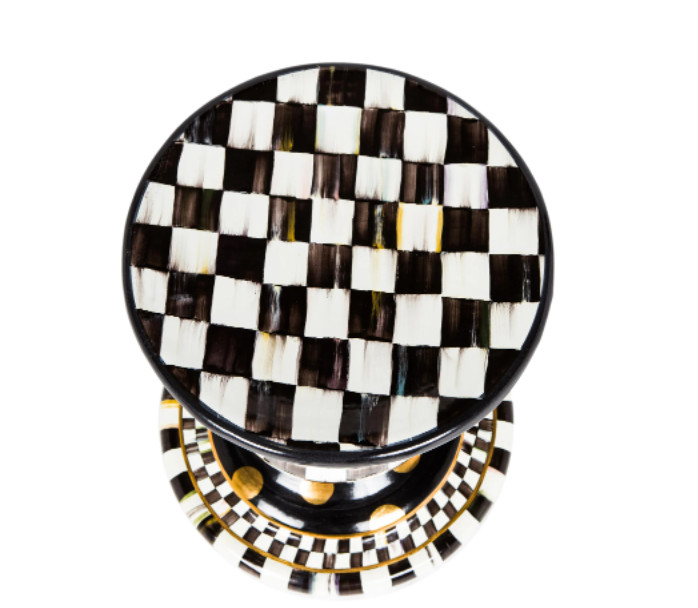 Mackenzie-Childs Check Pedestal Table Base