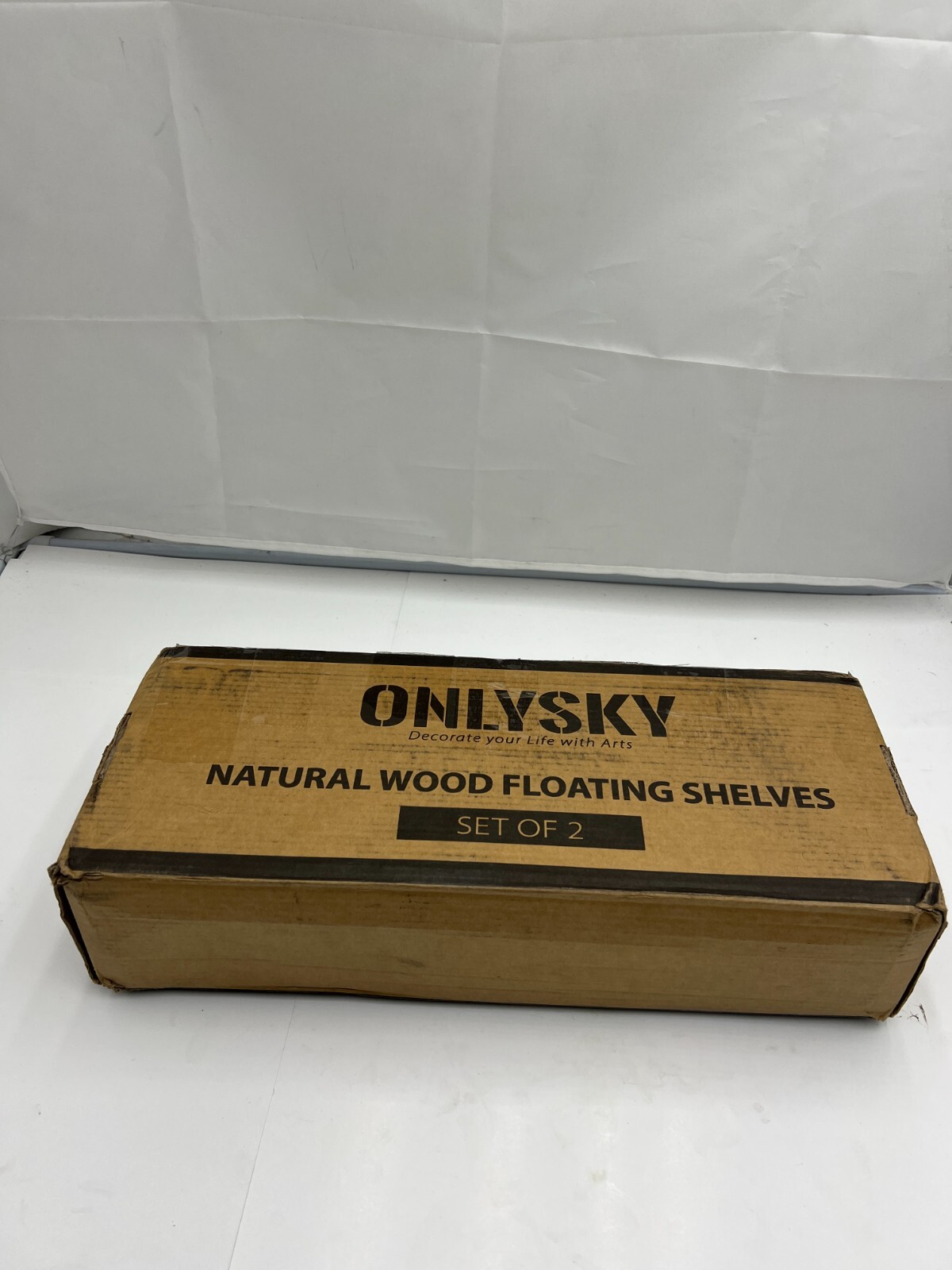 Onlysky White Floating Shelve Towel Rack For Living Room Bedroom – SHIPS FAST