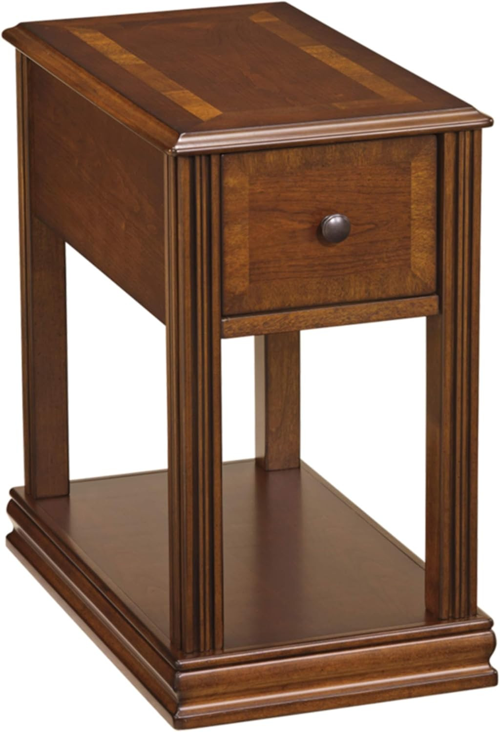 Breegin Rustic Wooden Side Table – Elegant Brown End Table for Any Room