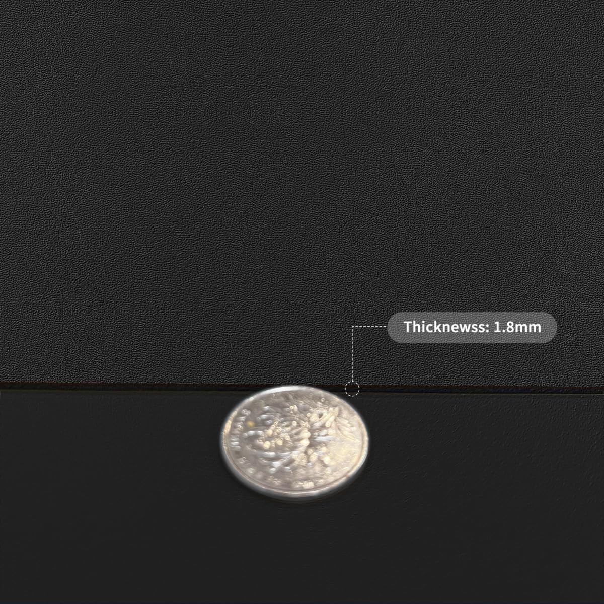 Faux Leather Table Cover,1.8Mm Thick,24X48 Inch Desk Cover,Large Desk Mat,Table