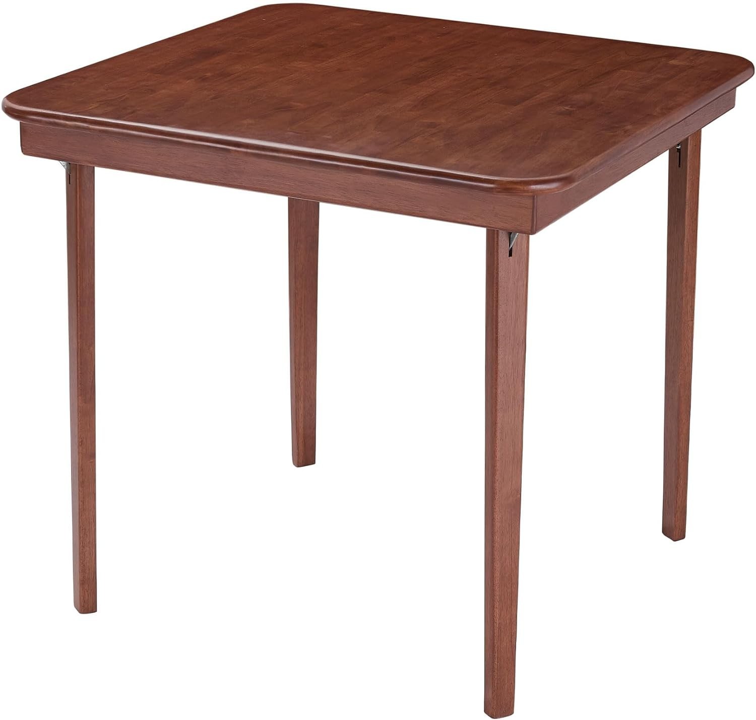 Compact 32-Inch Folding Table with Cherry Finish – Classic Design for Any Room