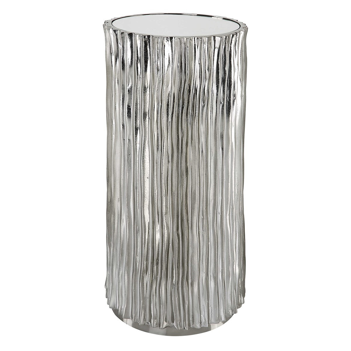 Echo Drink Table Mirror Top Glass Modern Contemporary ~ Uttermost 22950