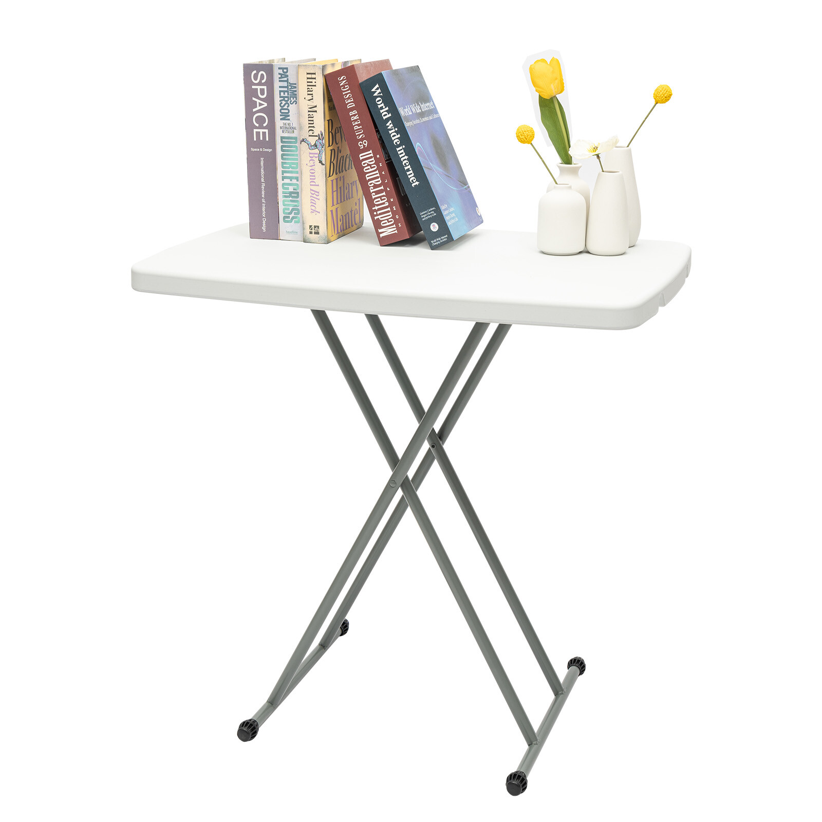 Portable Indoor Outdoor Folding Table Picnic Adjustable Height Camping Table