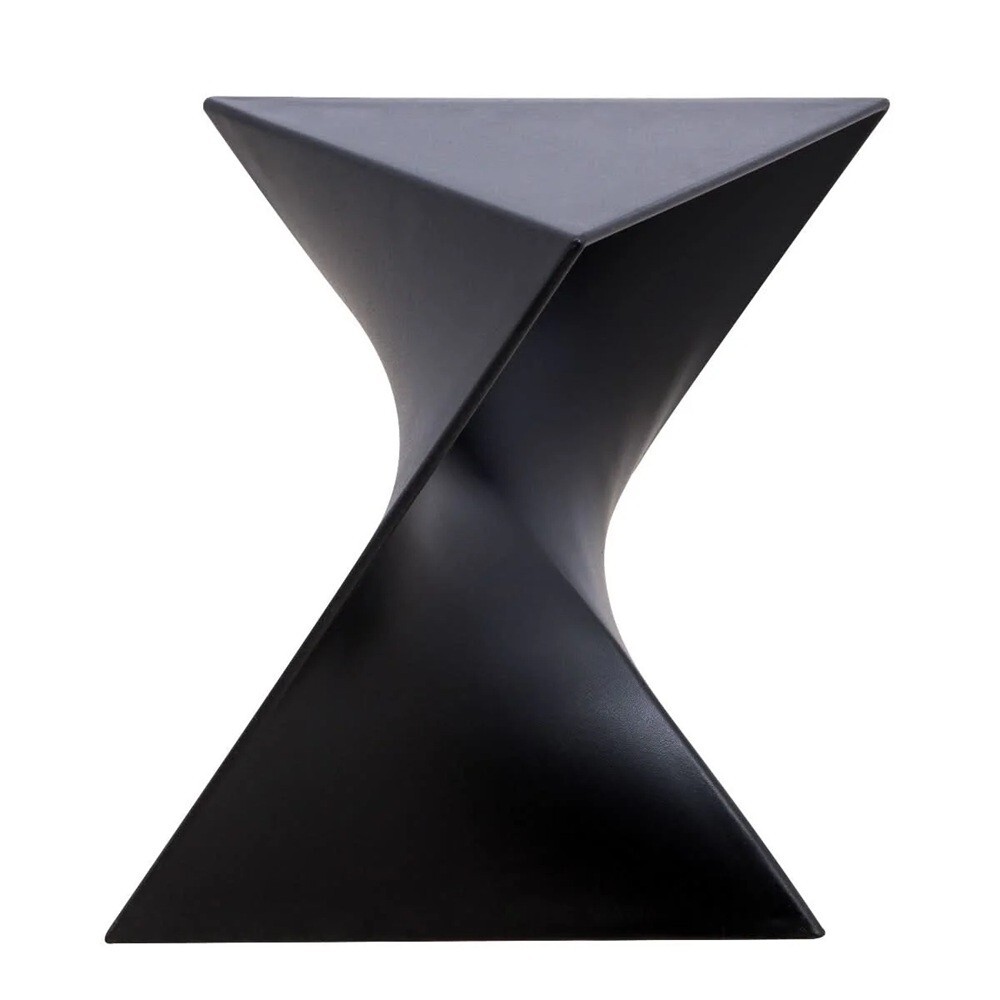 Randolph Triangular Twist End Side Table ABS/PC Plastic – Multiple Colors