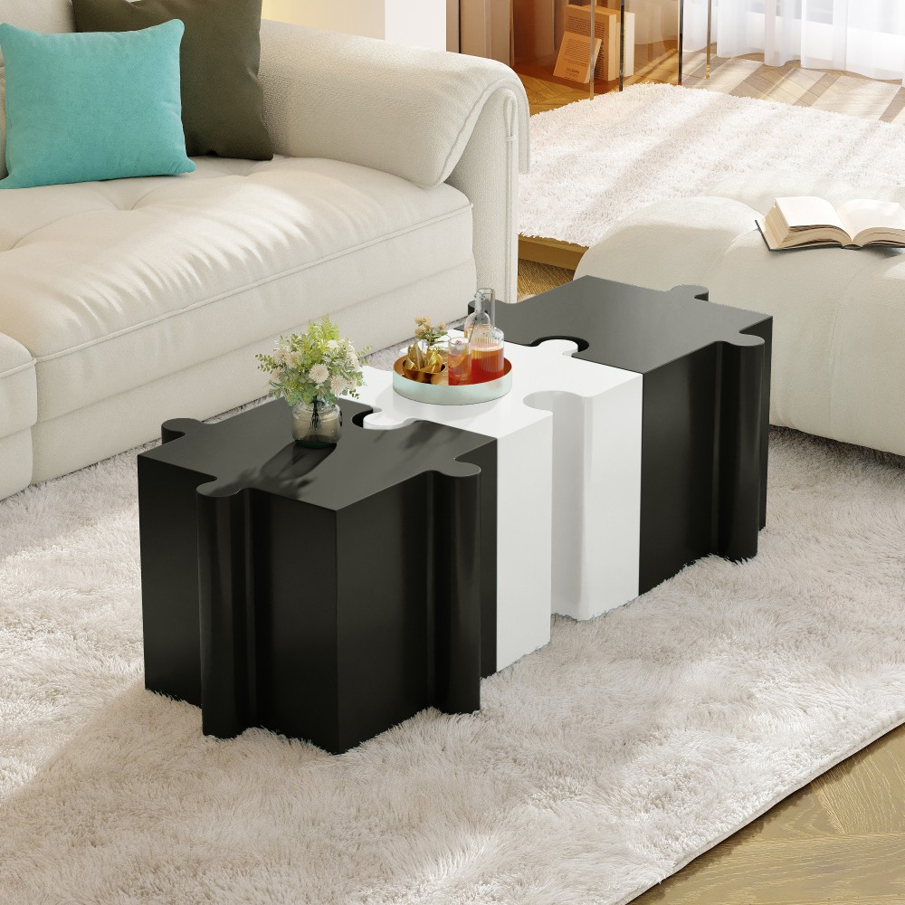 Puzzle Art Side Table Modular Convex Edge MGO Table