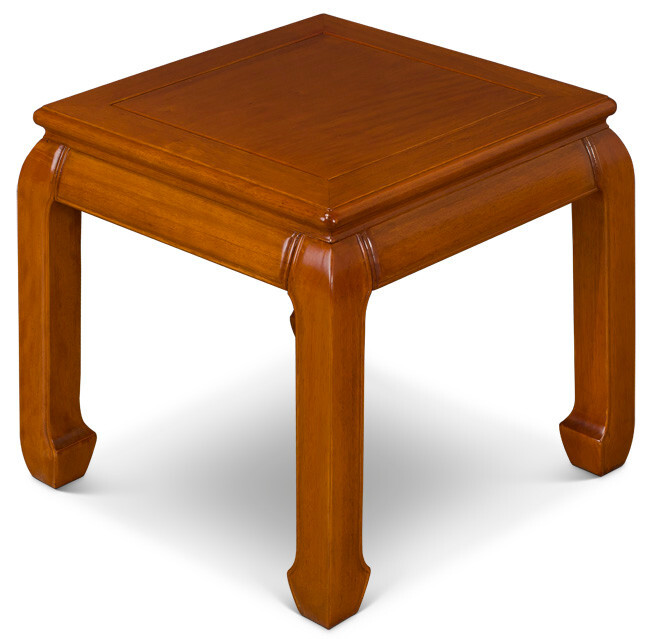US SELLER – Natural Finish Rosewood Chinese Ming Side Table