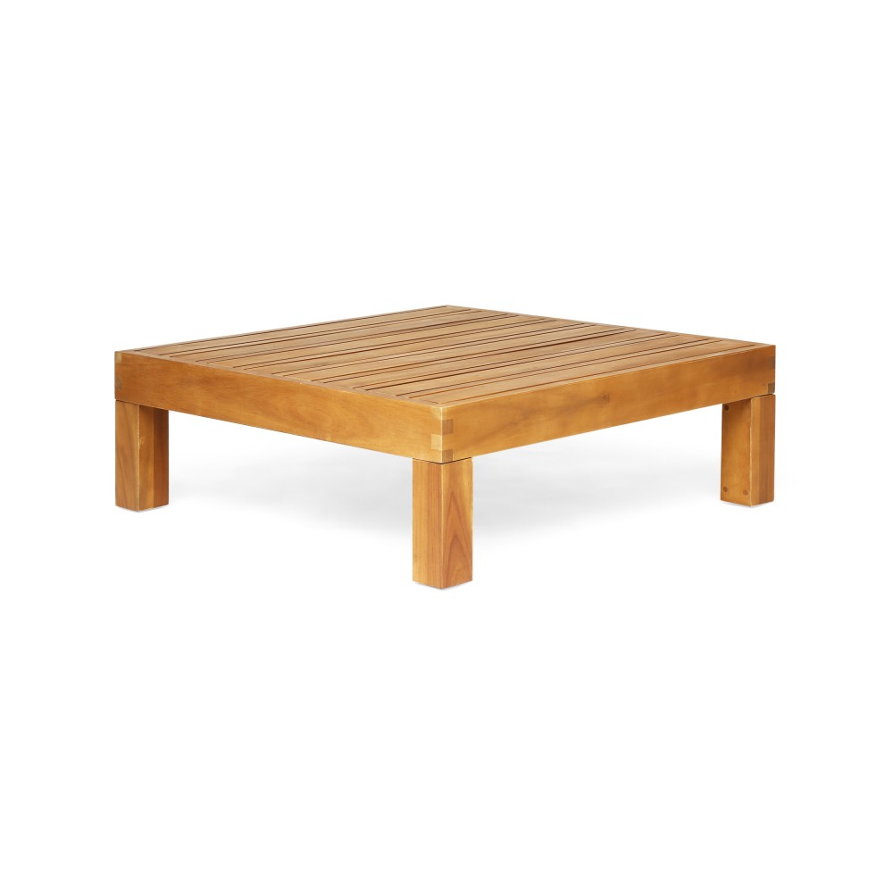 Grey Concrete Coffee Table Round Wood Base Modern Living Room