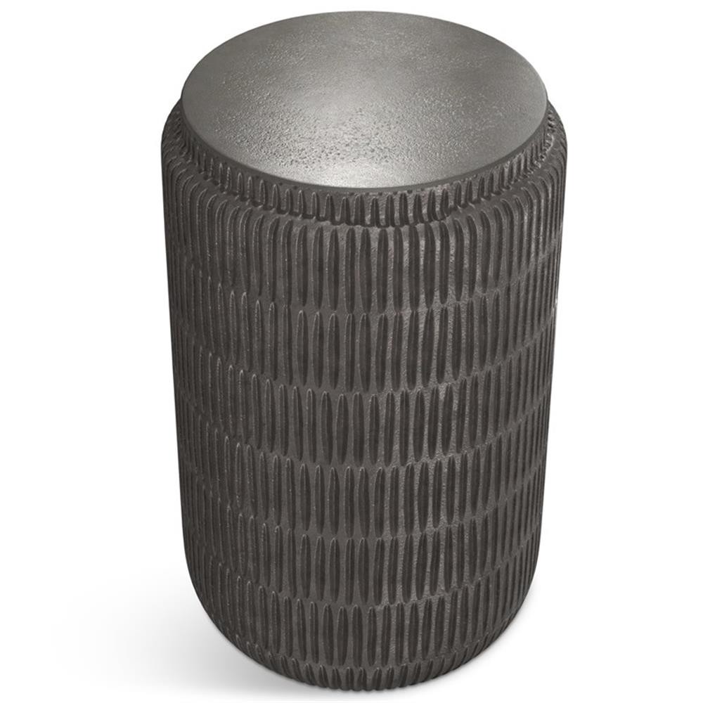 Juno Modern Industrial 15″ Wide Metal Side Table in Graphite &Fully Assembled
