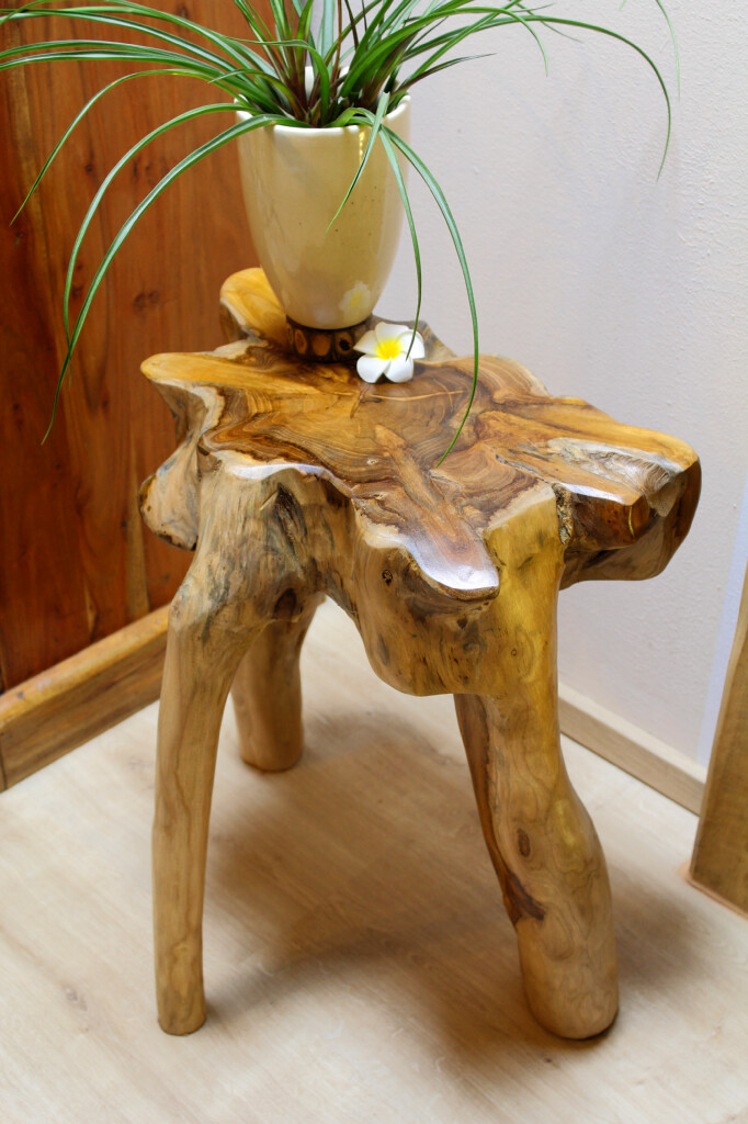 Side Table Wood Root Wood Teak Wood Root Table Flower Stool Solid Natural