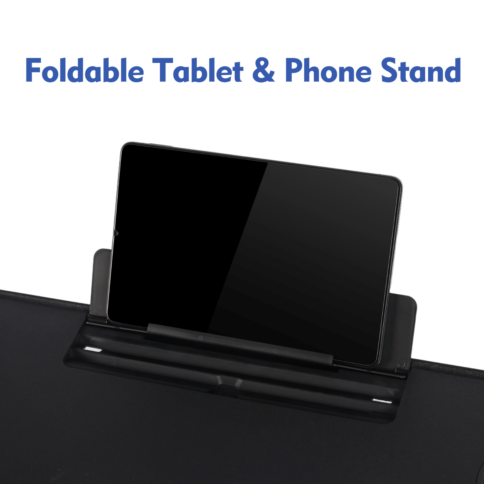 Mainstays 26″ Adjustable Height Personal Folding Table with Cupholder and Tablet
