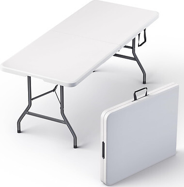 6 feet Plastic Folding Table Card Table Indoor Outdoor Dining Party Outdoor