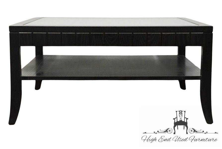 STANLEY FURNITURE Contemporary Modern 37″ Square Accent Coffee Table w. Glass…