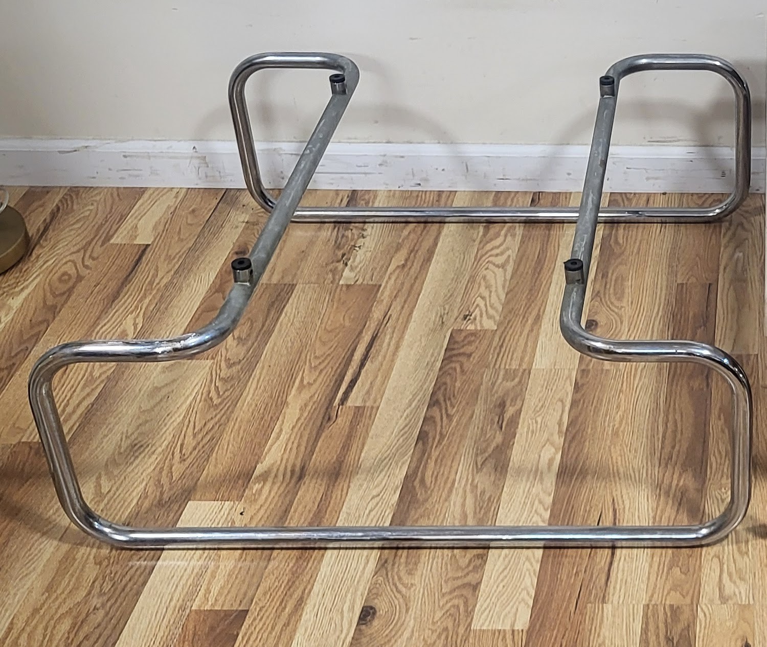 PAIR Vintage M McCARTHY Mid-Century MODERN Chrome & Marble CASSINA COFFEE TABLES