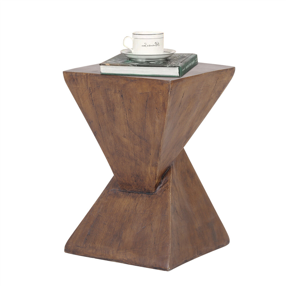 Antique Vintage Concrete Art Deco Occasional Table Side Lamp Table Plant Stand