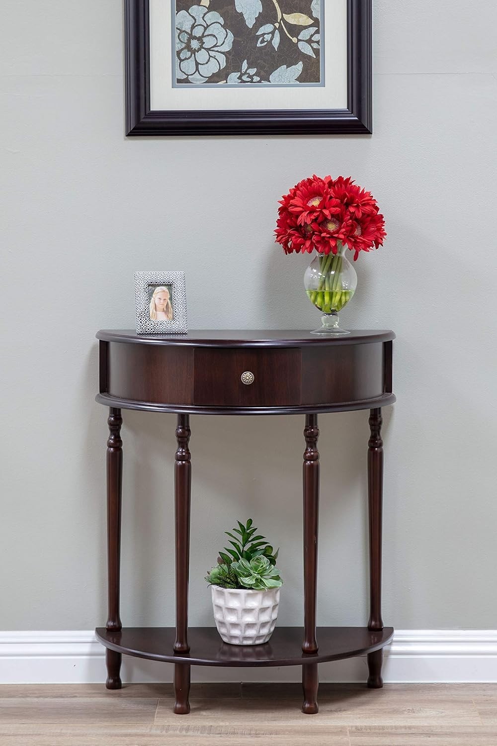 Entryway Half Moon Console Tables Accent Living Room Furniture Hall Home Decor