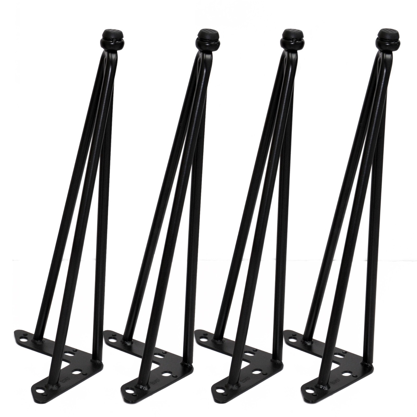 15″ – 30″ Coffee Table Metal Hairpin Legs Wrought Iron Bar Black Set of 4