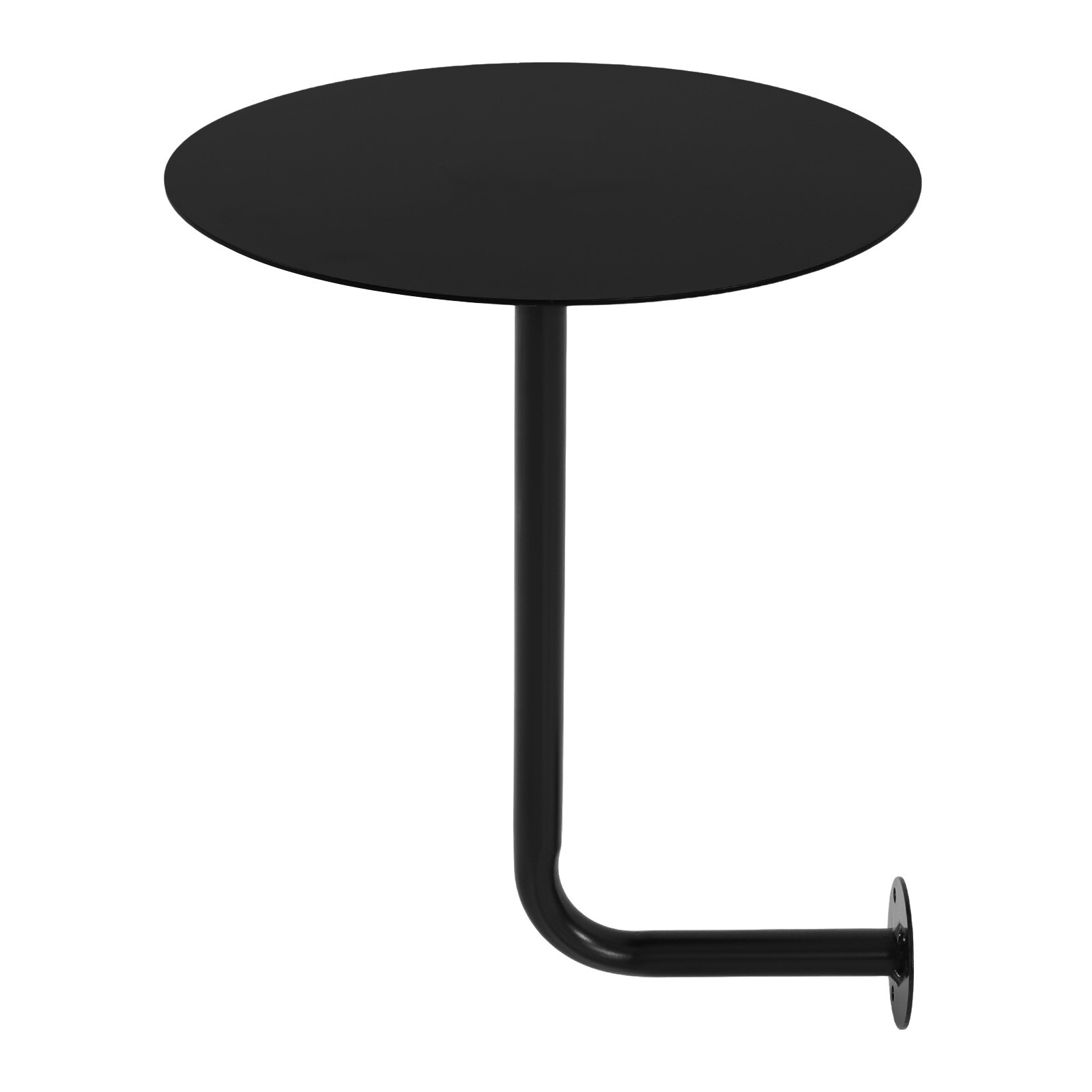 Black Coffee Table Wall-mounted Bar Table Modern Pub Table for Home/Commercial