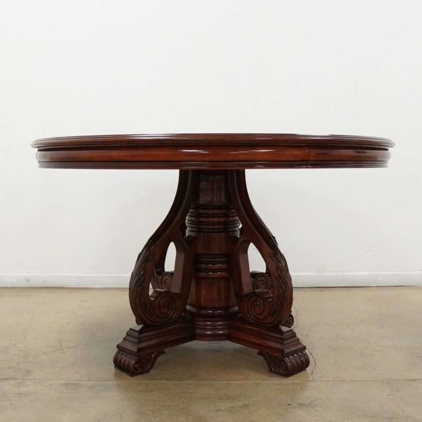 Round Traditional Pedestal Dining Table – Original Price $5,500