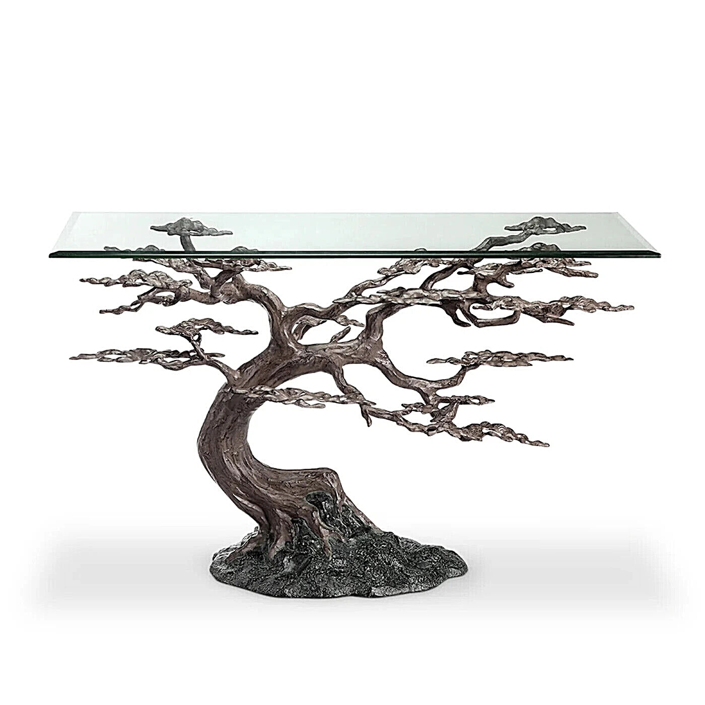 Cypress Tree Console Table Sculpture Rustic Nature Inspired ~ SPI Home 34933