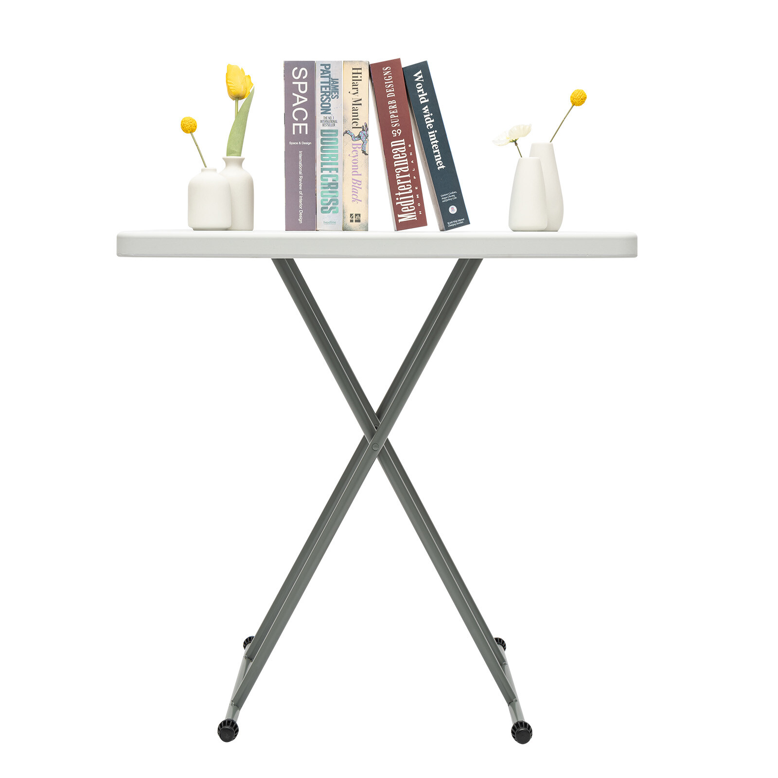 Portable Indoor Outdoor Folding Table Picnic Adjustable Height Camping Table