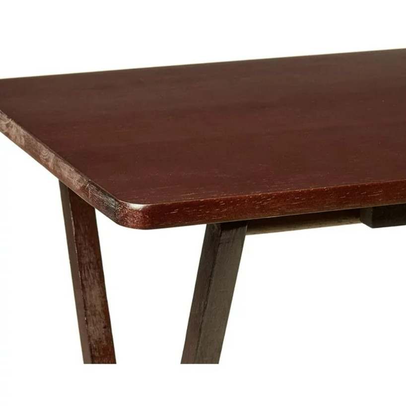 Indoor Single Folding TV Tray Table – Walnut L 19 x W 15 x H 26