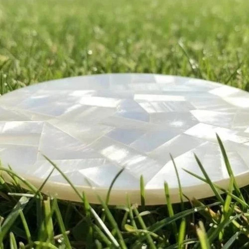 Round Selenite Stone Coffee Table Handmade Modern Luxury Home & Garden Decor Top