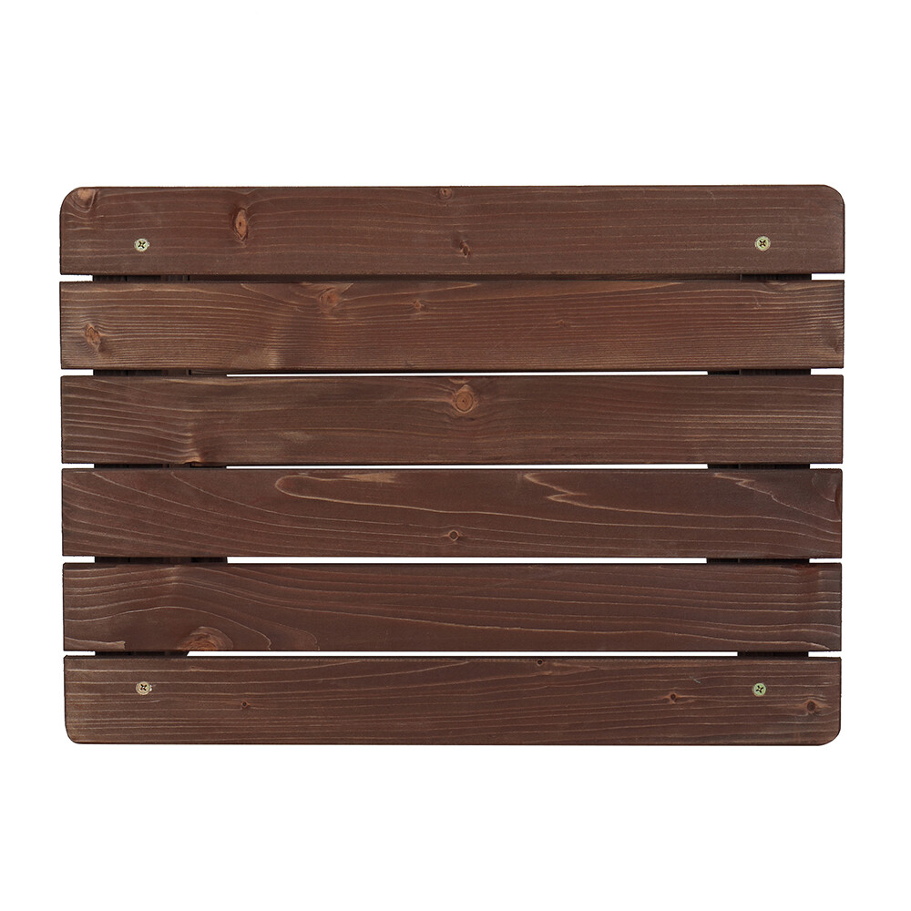 Rectangular Wood Side End Table Light Brown