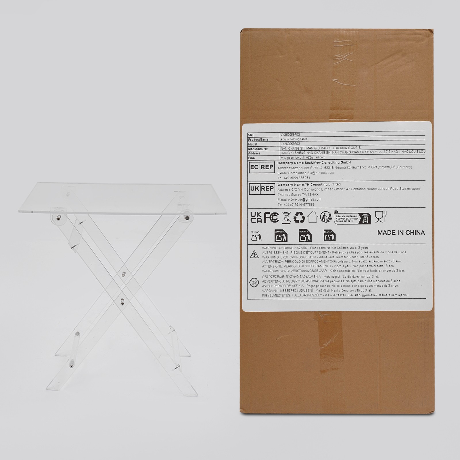 Foldable TV Dinner Table, Folding Bed Desk 19.29*14.57*5.51in Space Saving