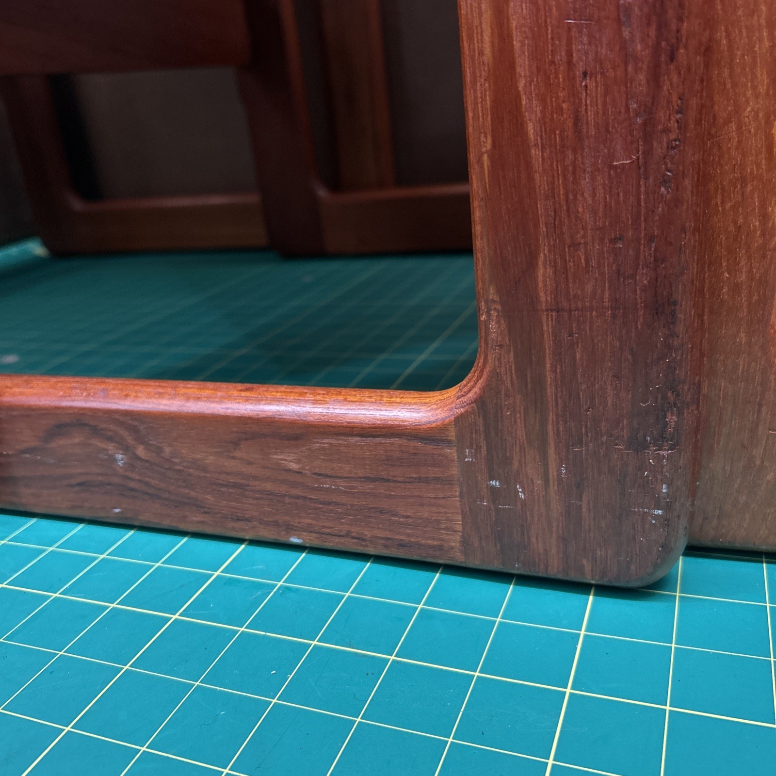 Set Of 3 Danish Wooden Teak Nesting Tables Mid-Century Modern 1970’s