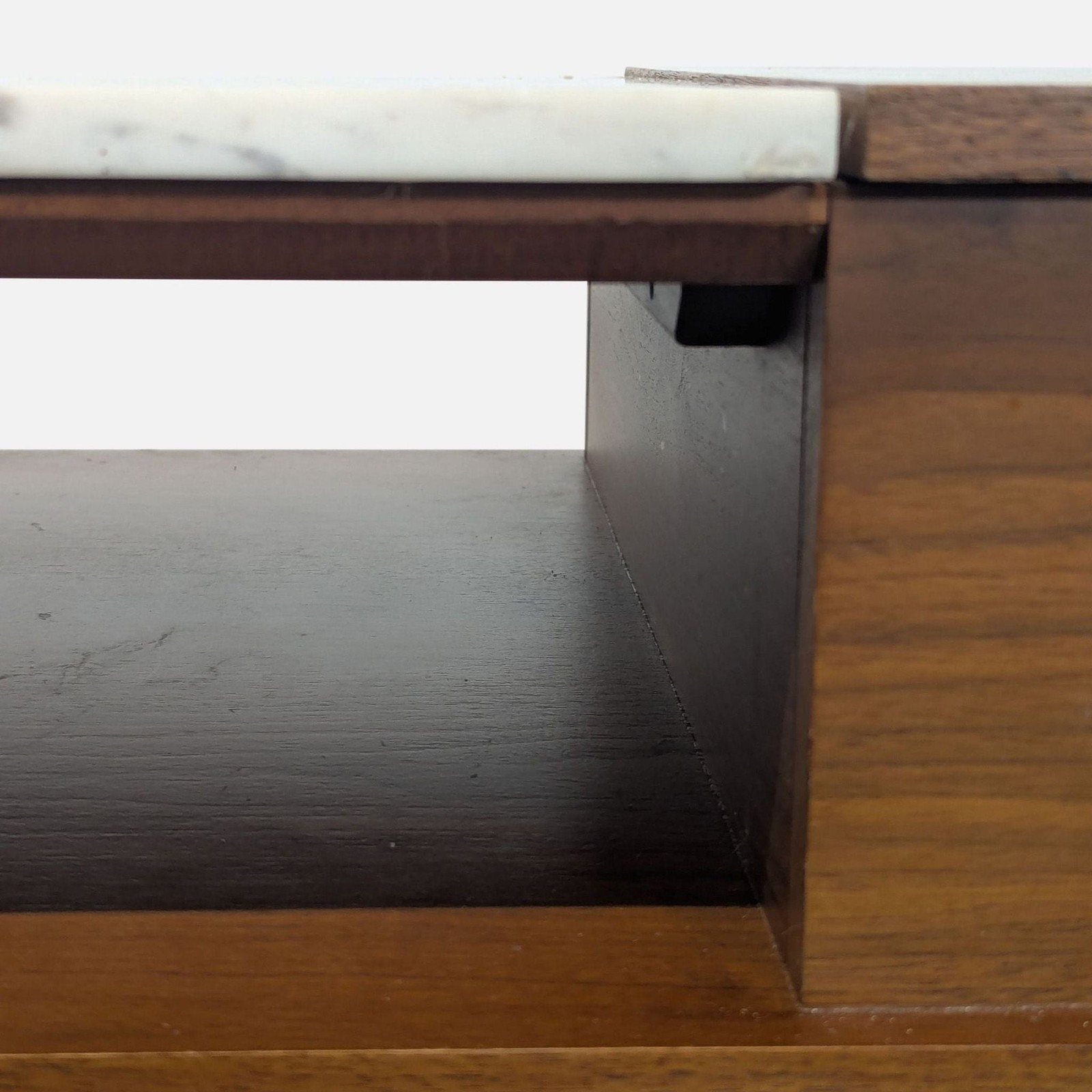 West Elm Marble & Wood Pop-UP Coffee Table