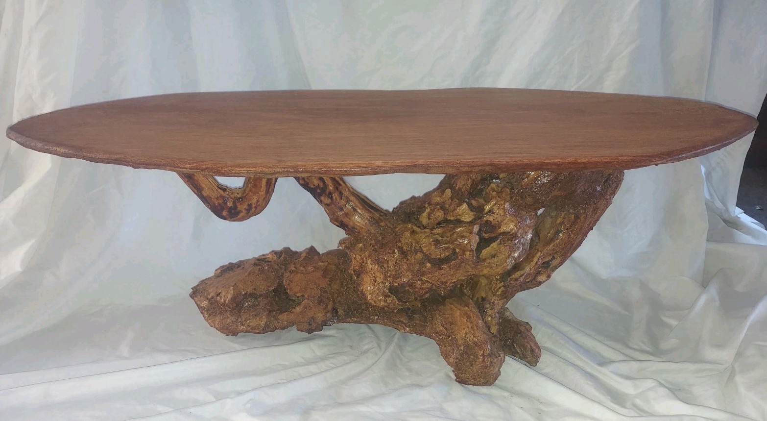 Coffee Table Solid Wood Cottagecore Bonsai Stand 36x12x12″ Natural Accent Rustic