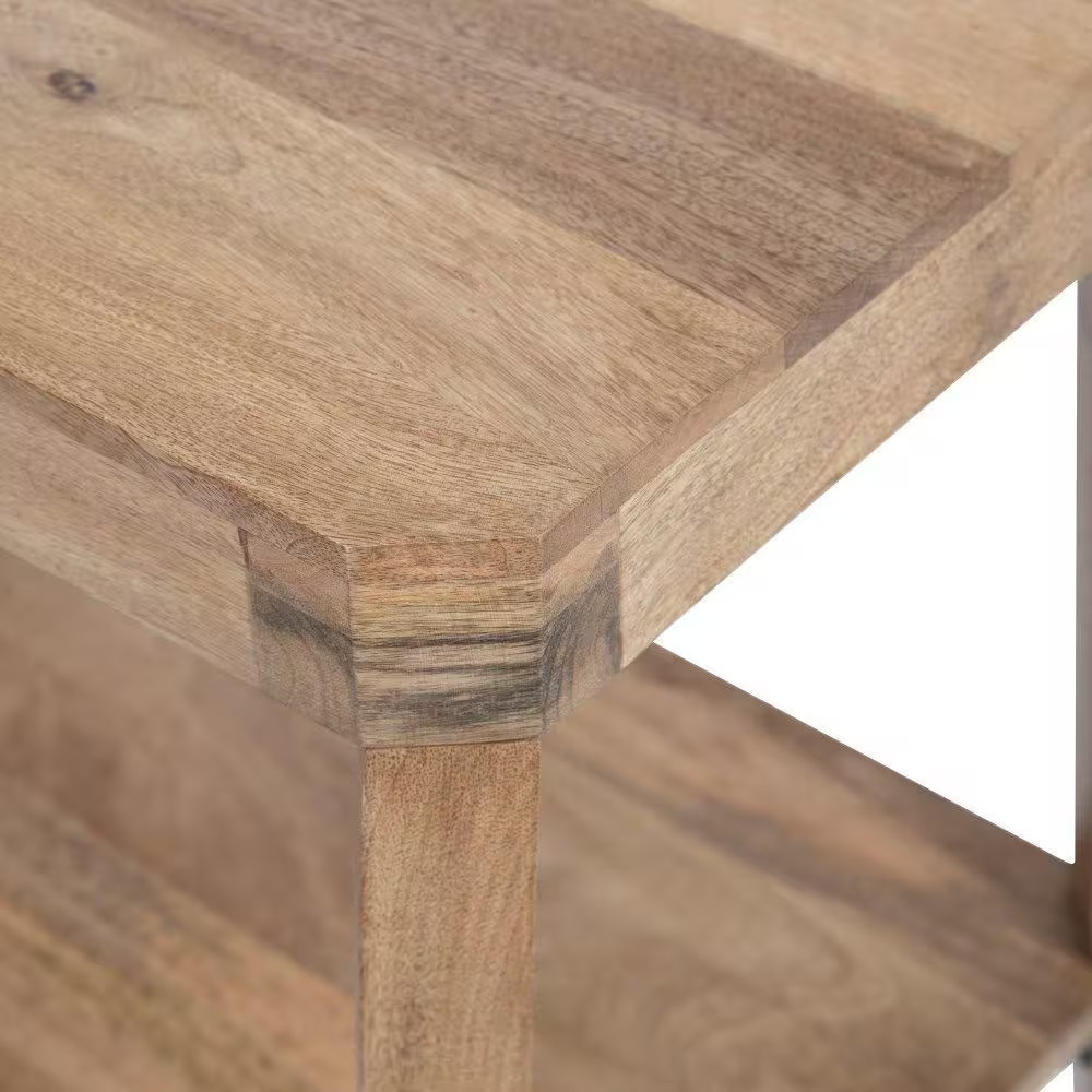 Talcott 22 In. W X 14 In. D X 26 In. H Natural Rectangle Wood End Table