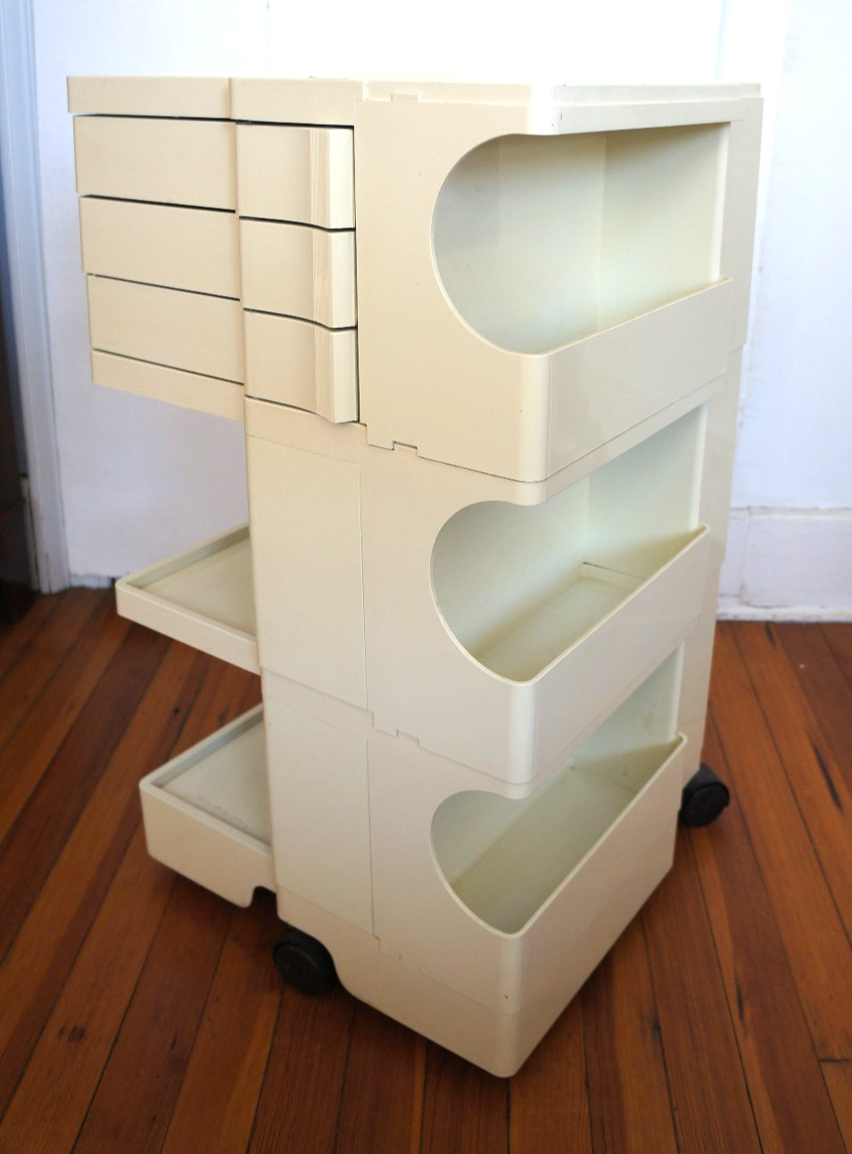 Joe Colombo 1970s Bieffeplast Iconic Original Boby Office Trolley ORGANIZER