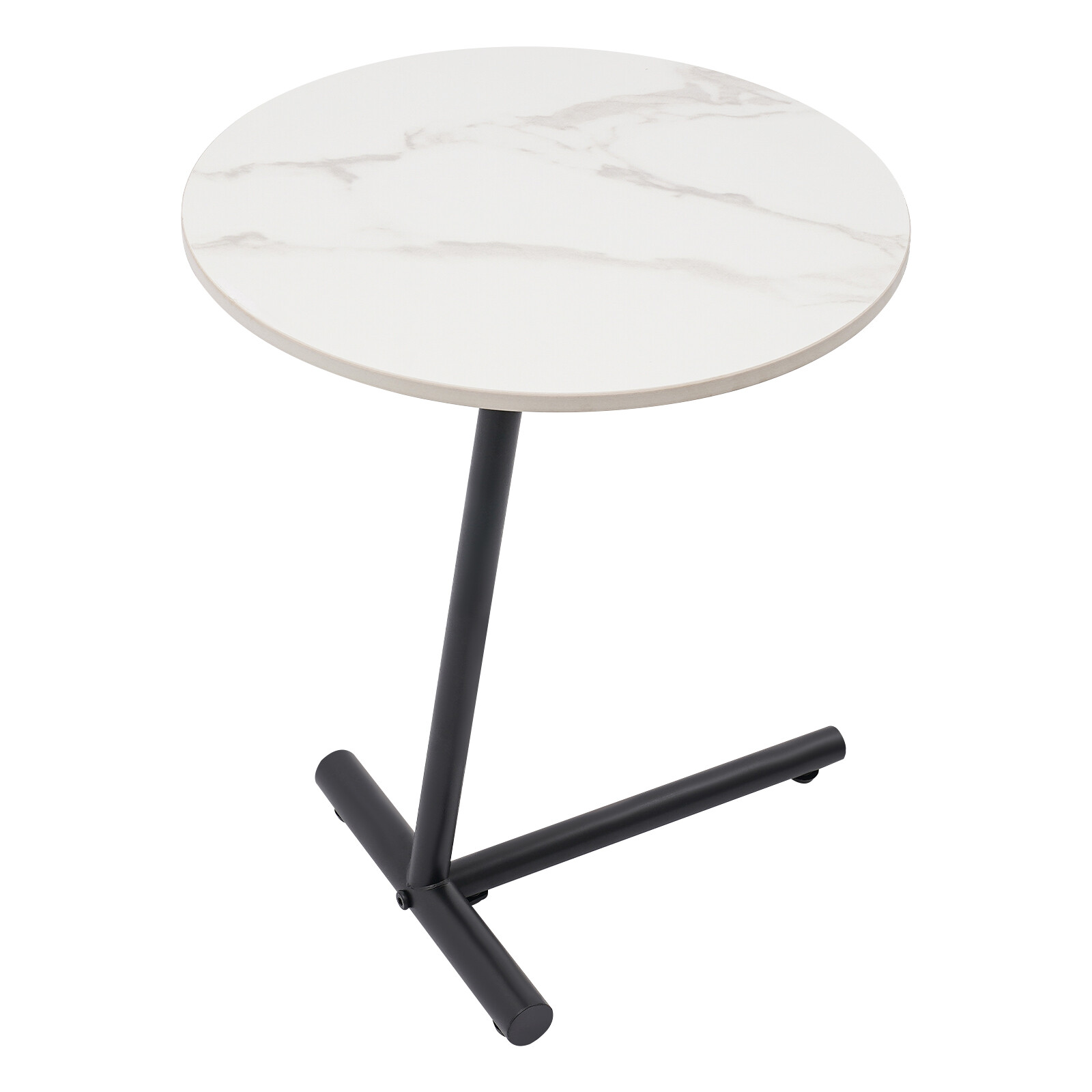 Round Side Table, Modern Side Table White For Living Room, Bedroom 33.07 lbs New