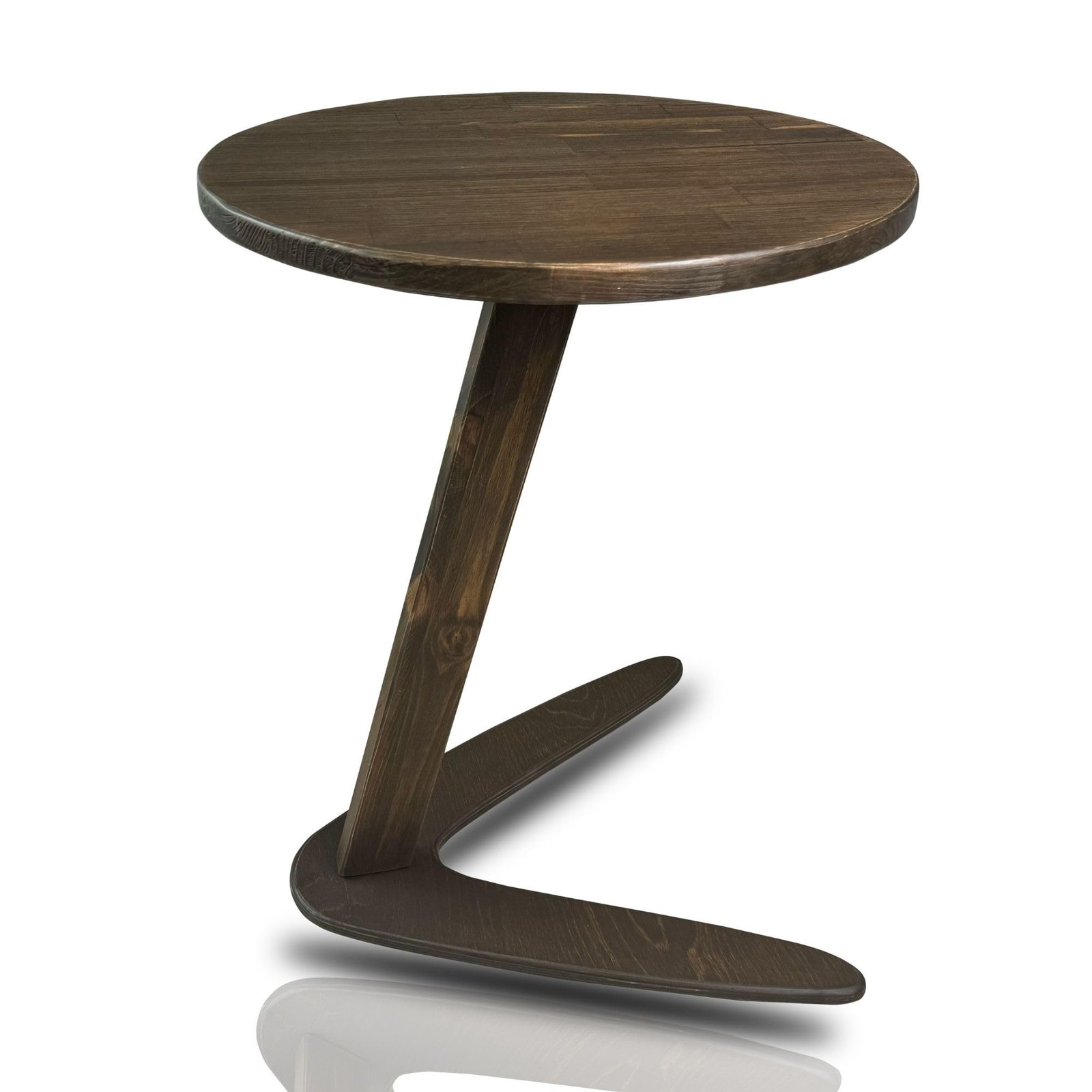 C-Shaped Handmade End Table, Side Table for Couches, Sofa Tables Slide Under …