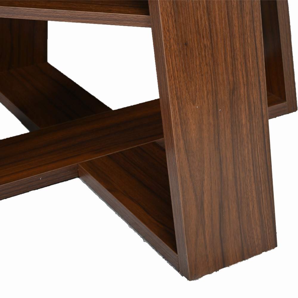 43-59″ Extendable Round Dining Table, Walnut, Space-Saving with Storage Shelf