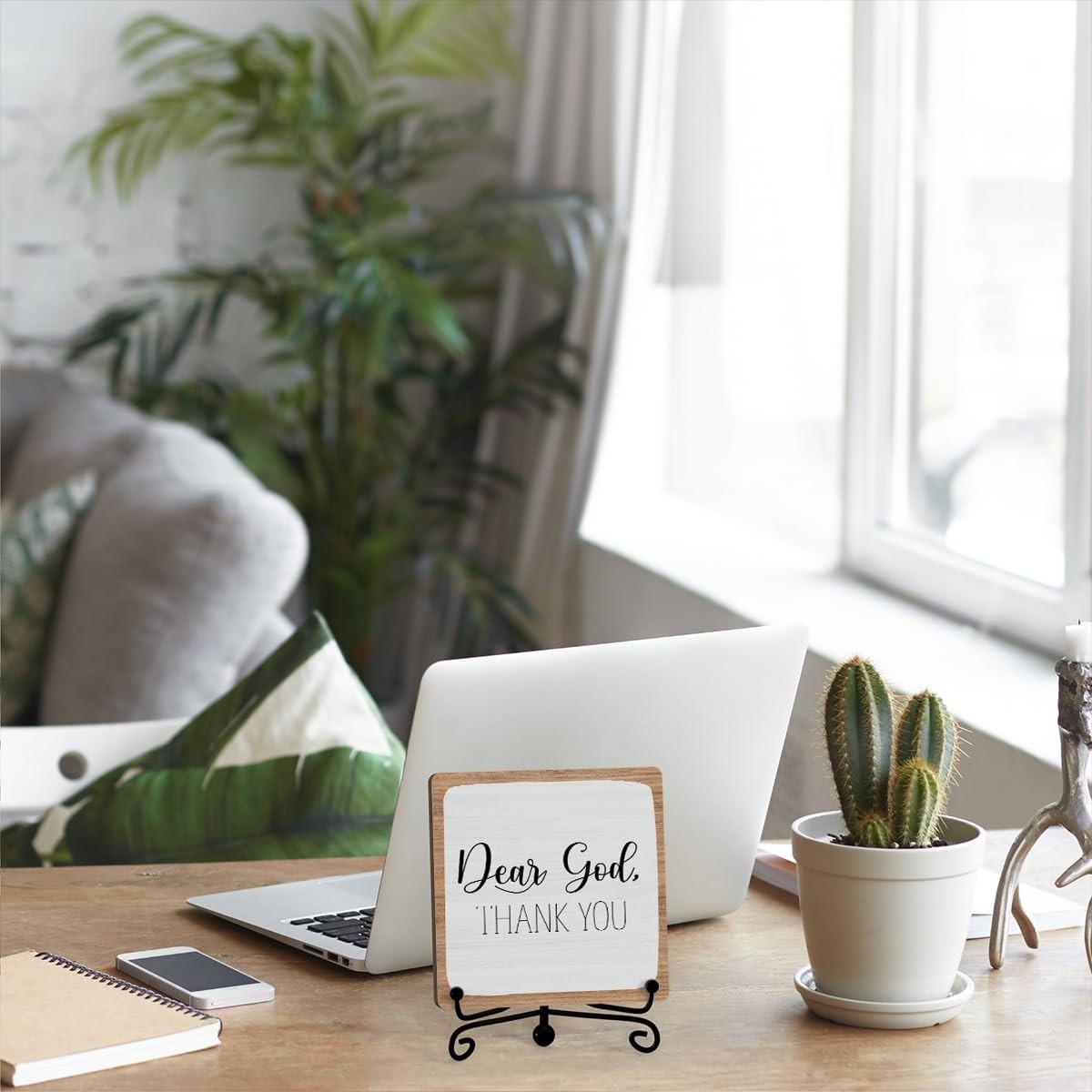 Living Room Decor Wooden Sign Aesthetic Shelf Decor Entryway Home Office