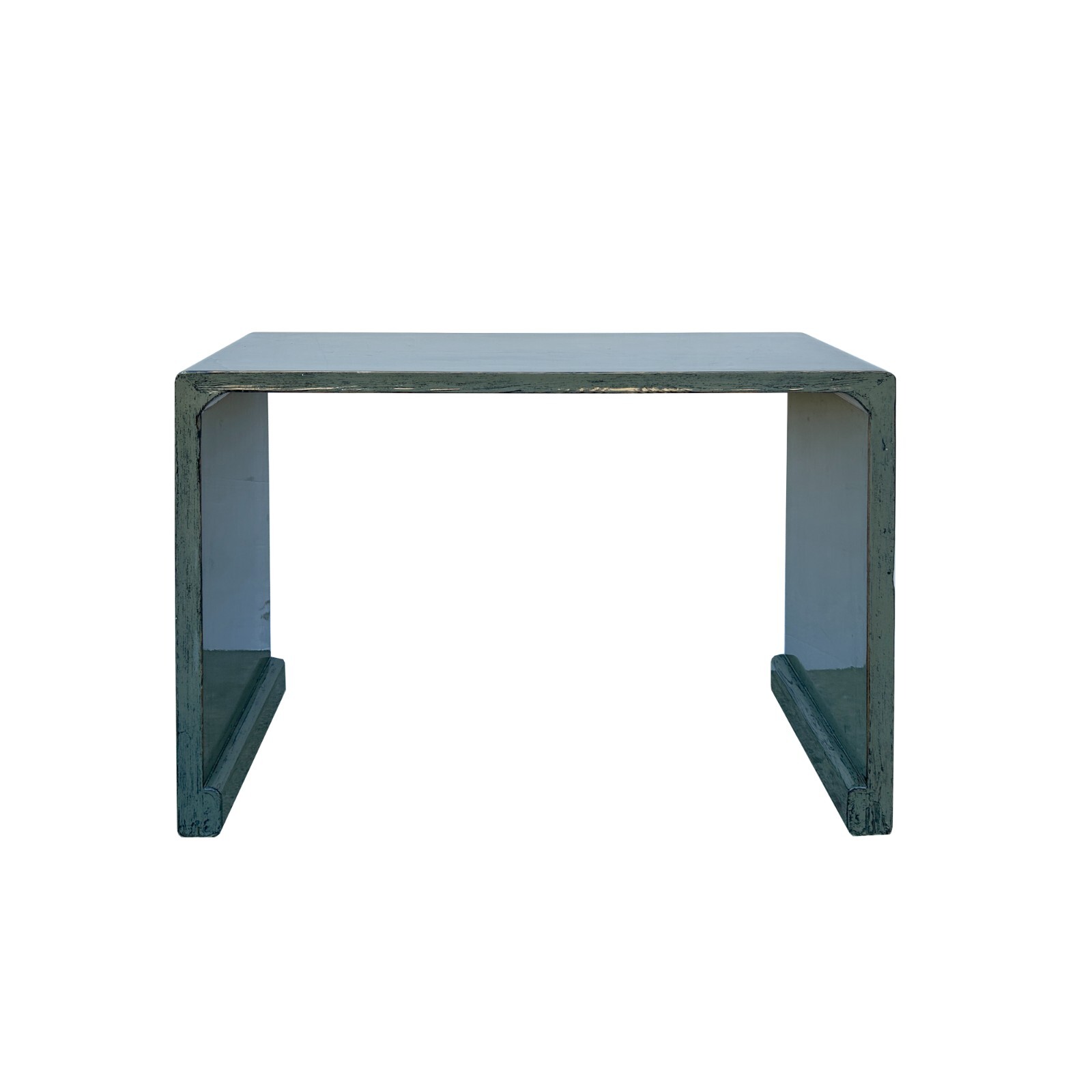 Minimalistic Gloss Gray Lacquer Rectangular Console Foyer Side Table ws4478