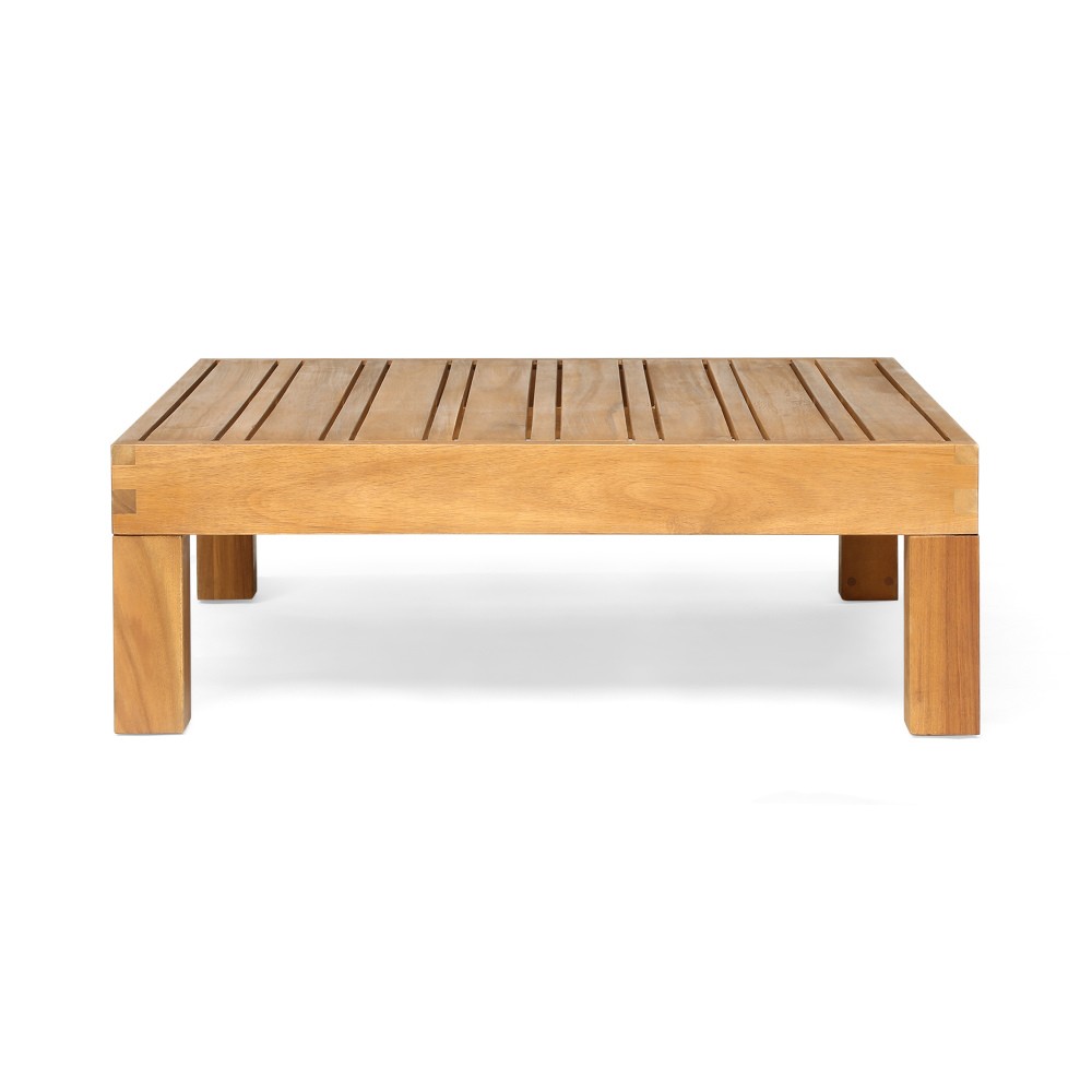 Grey Concrete Coffee Table Round Wood Base Modern Living Room