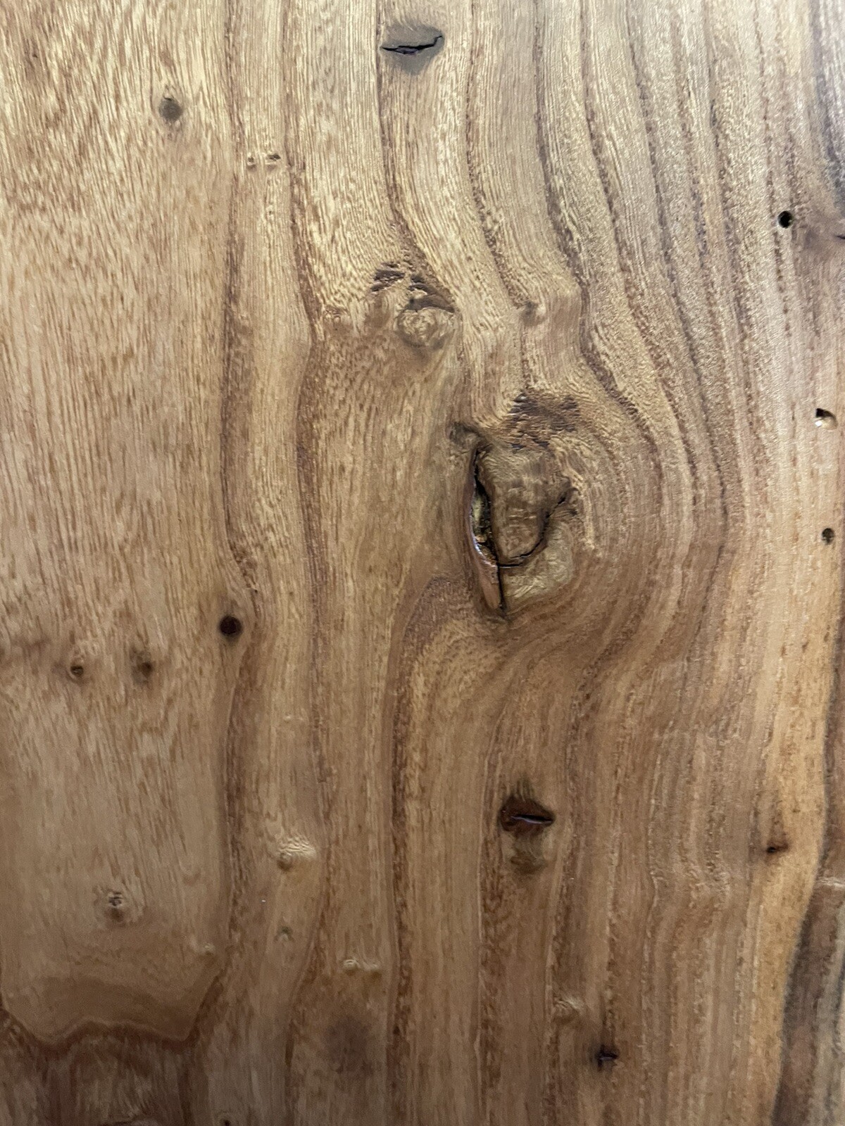 Small Live Edge Elm Table Top 40in X 15in Ready To Mount
