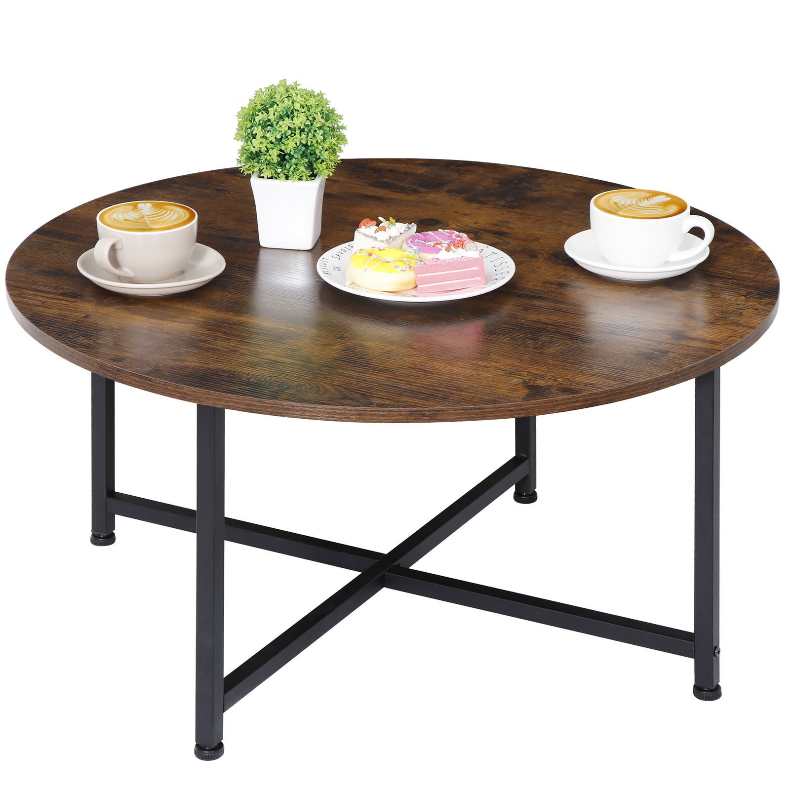 Round Coffee Table Dining Table Modern Leisure Tea Table Office Indoor
