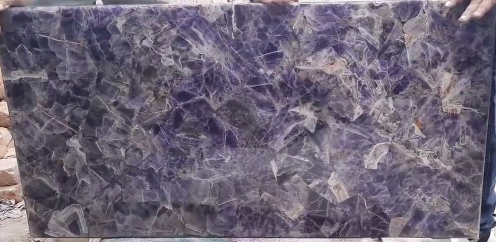 21 Inches Amethyst Side Table / Epoxy Coffee Table Top / Amethyst Customiz Table