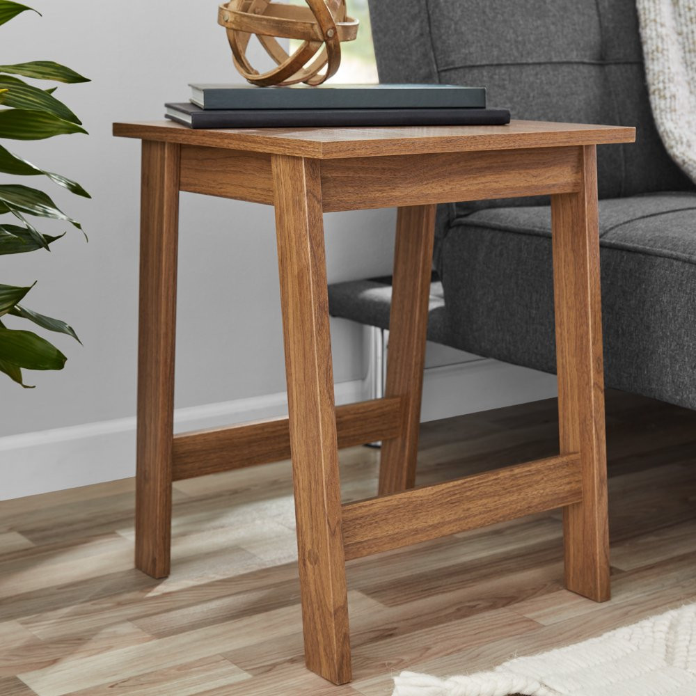 Square Wood Side Table Furniture Home Living Room Decor Couch-Side Necessities