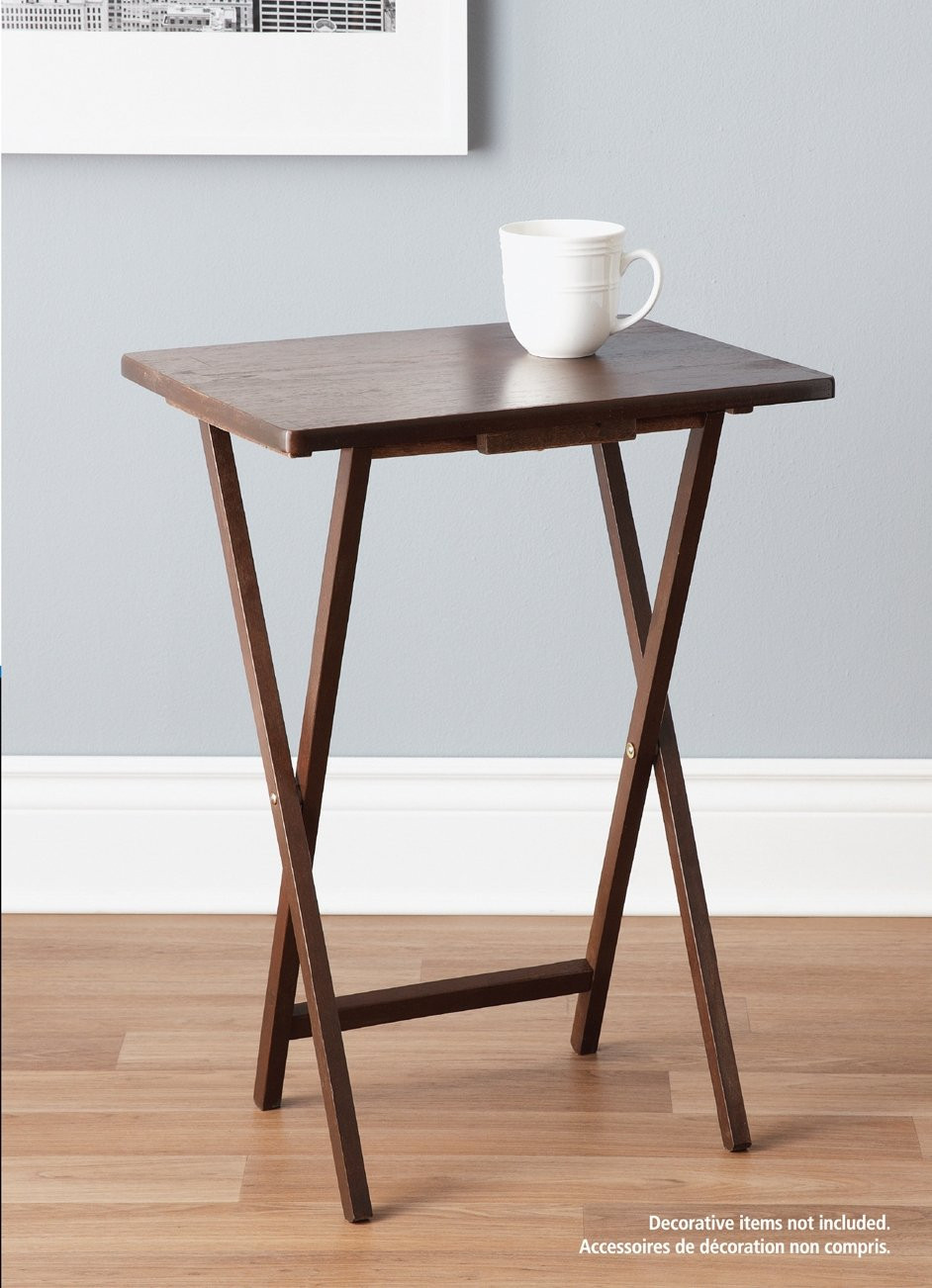Stylish Folding TV Tray Table Home Furniture Decor Serve Drinks Storage