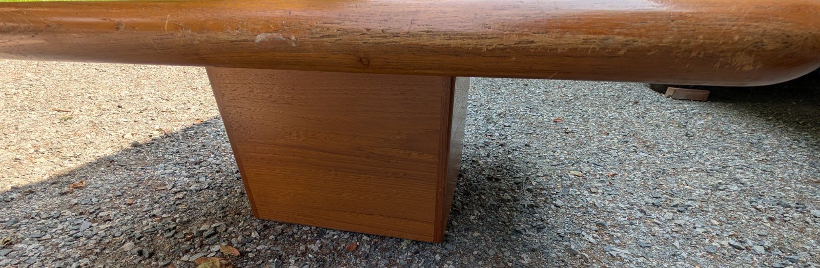 MCM Danish teak and Slate Coffee Table in Great Condition