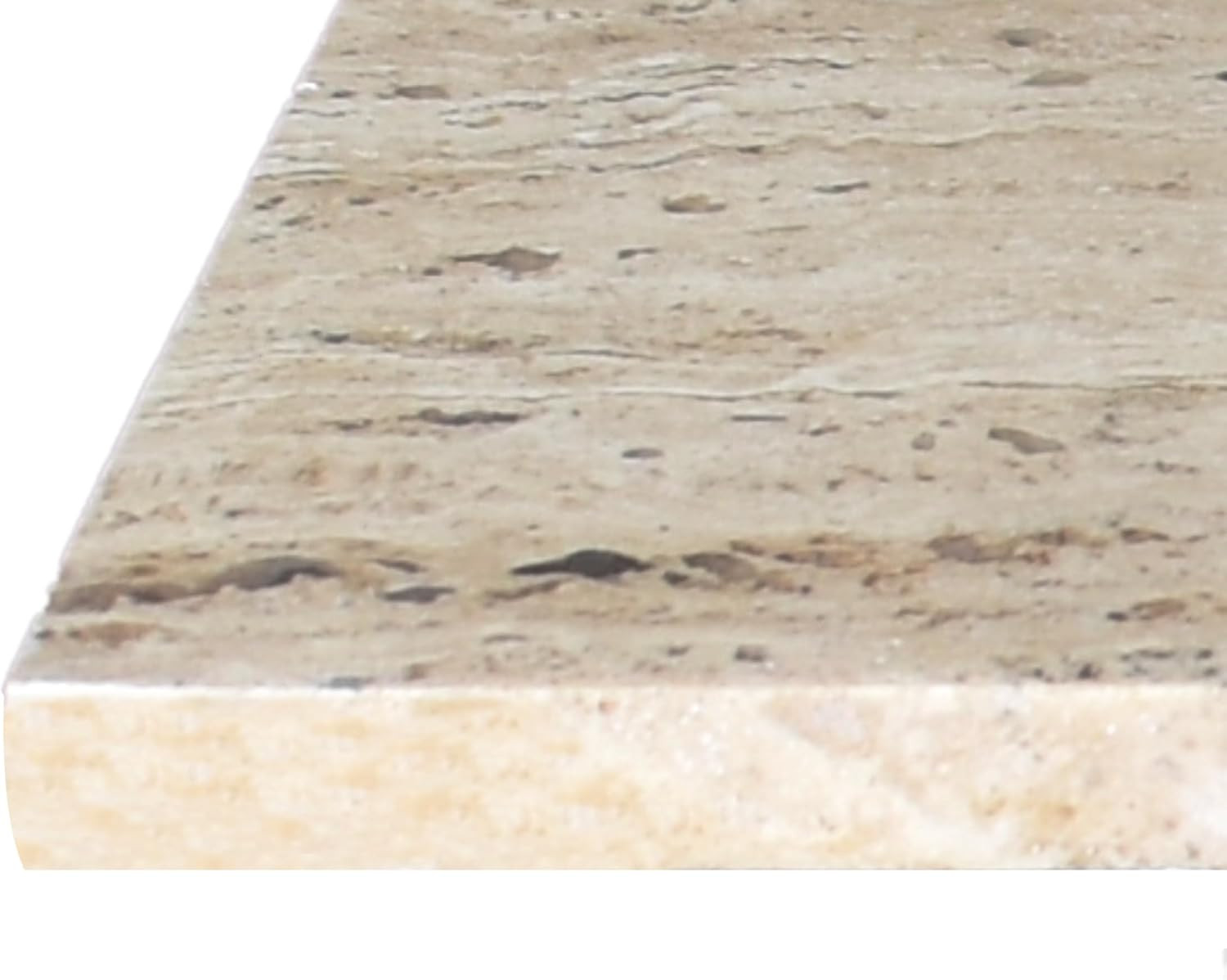 Cecil 18.5″ Contemporary Natural Marble T-Shaped End Table for Any Room