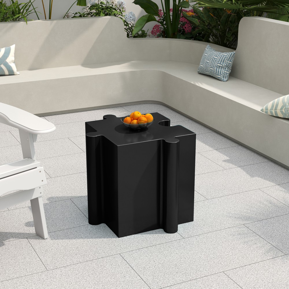Puzzle Art Side Table Modular Convex Edge MGO Table