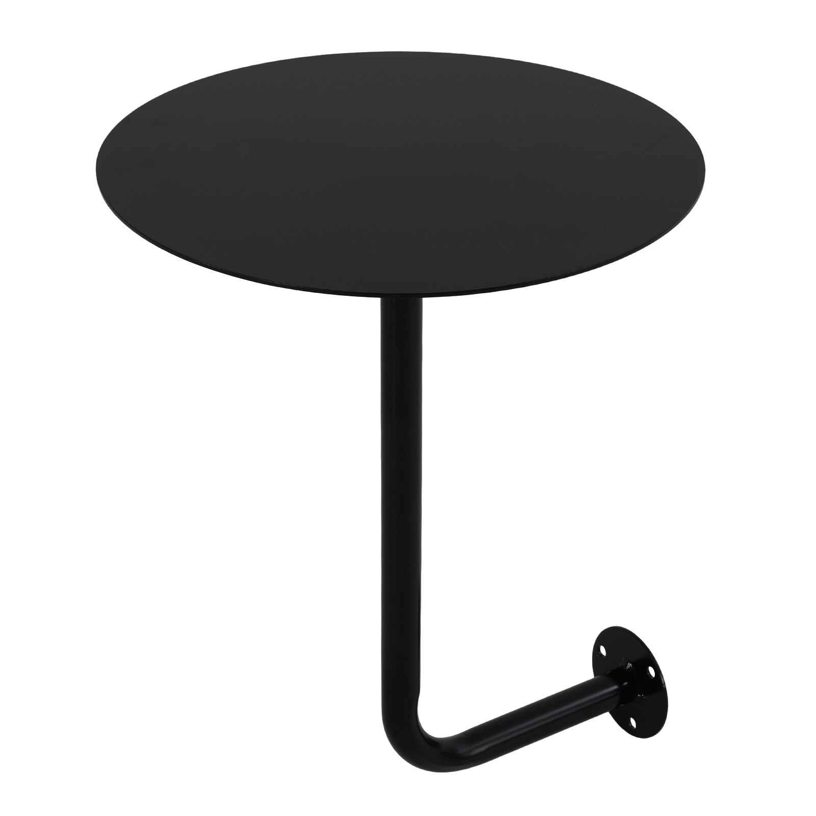 Black Coffee Table Wall-mounted Bar Table Modern Pub Table for Home/Commercial