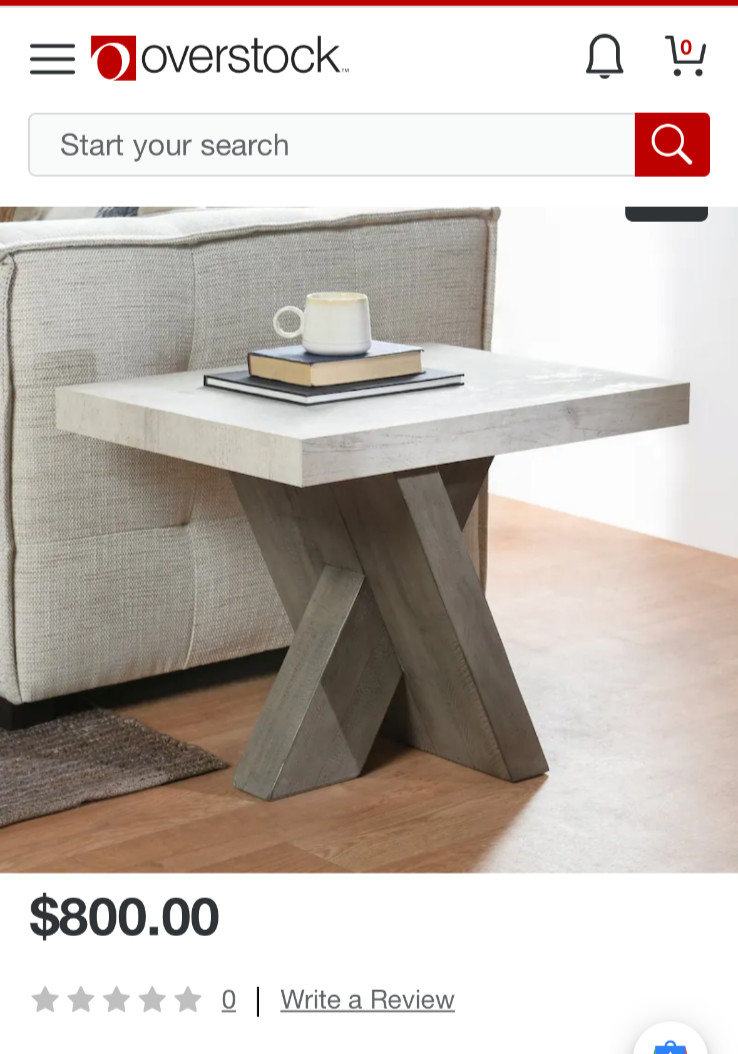Durant Cross Legged End Table