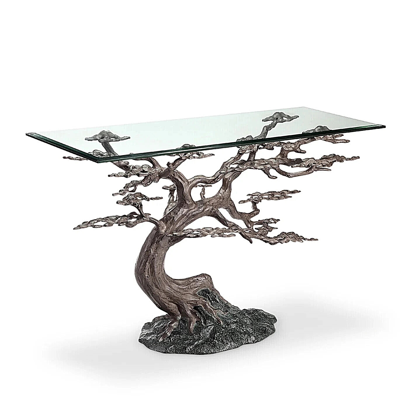 Cypress Tree Console Table Sculpture Rustic Nature Inspired ~ SPI Home 34933
